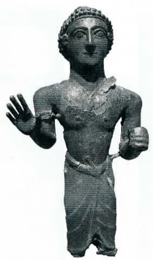 Figurine Of Almqah, Found At The Awwam Temple, In Yemen. Source: South Arabian Religious Iconography: The Language of Symbols and the Representation of Deities, pg 371.