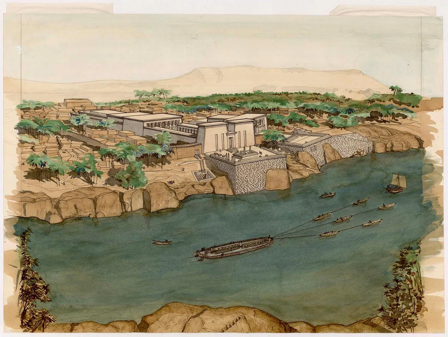 A Painting Depicting Elephants During Antiquity by archaeologist, architect, and painter Jean-Claude Golvin. Source