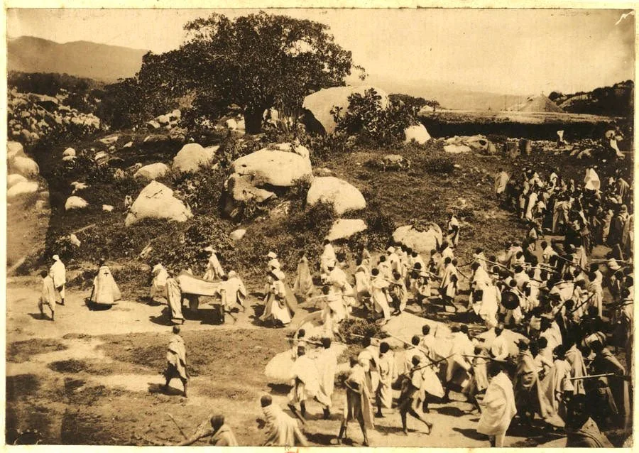 Funeral Of Bahta Ḥagos in Säğänäyti, in 1894 . Source