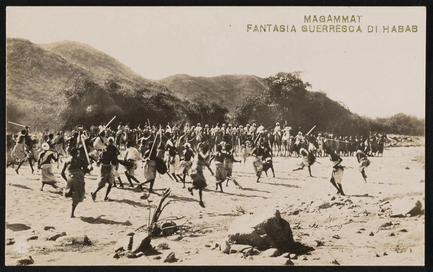 Hababs in a simulated war scene. Source