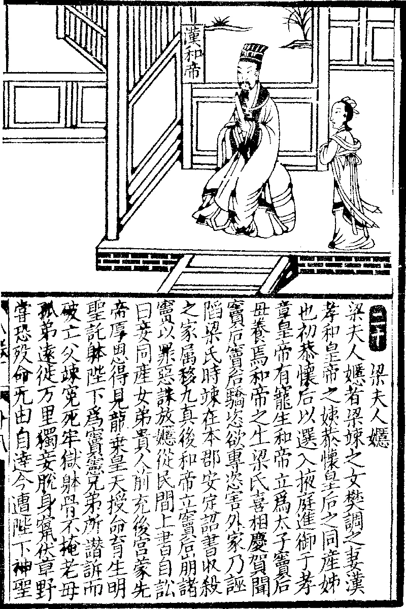 Emperor He Of Han & Empress Liang at the Royal Court. Source
