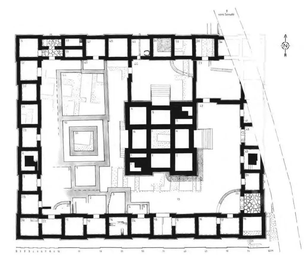 Structure B - Measuring 2,500 square metres. Source: Matara: the Archaeological Investigation of a City of Ancient Eritrea, pg 22