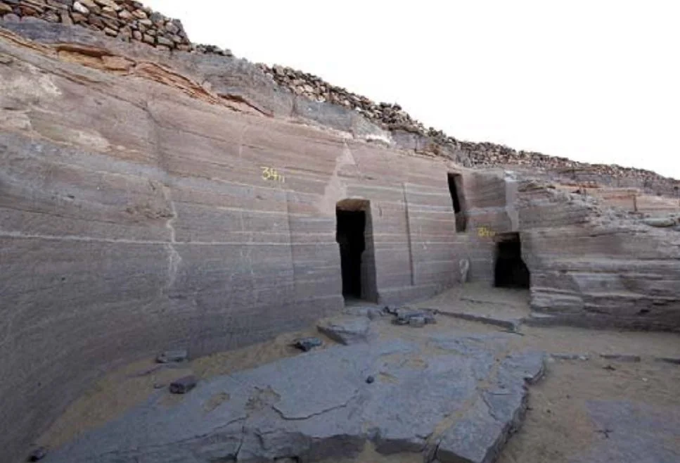 Tomb Of Harkuf in Aswan, Egypt. Source: The high official Harkhuf and the inscriptions of his tomb in Aswan (Egypt). An integrated methodological approach, Figure 1.