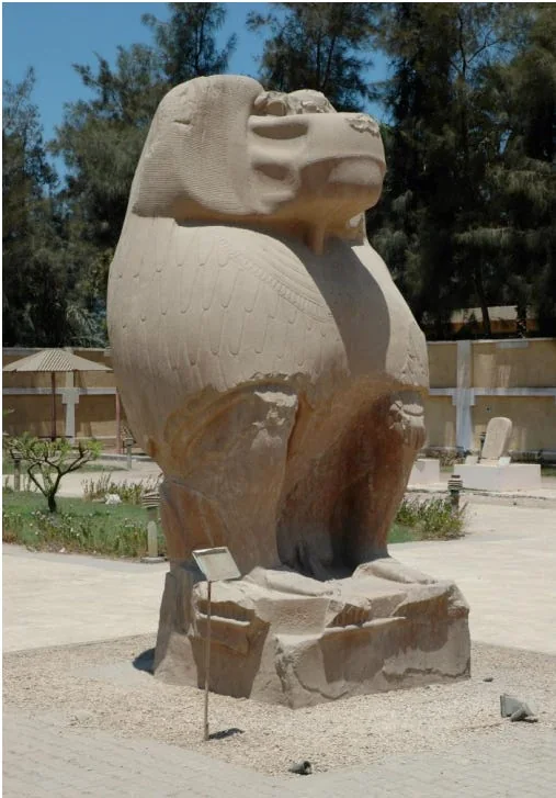 State of Thoth erected by Amenhotep III, 18th Dynasty, New Kingdom, 1390–1353 BCE, Hermopolis Magna. Source