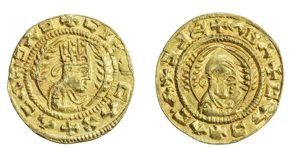 Gold Coin Featuring a side portrait of Emperor Ebana. (Source)