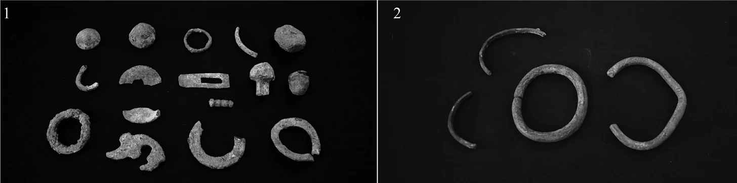 Bronze Rings and Bracelets (Among Other Items) Found at Adulis *Source: The Ancient Red Sea Port of Adulis and the Eritrean Coastal Region: Previous Investigations and Museum Collections, p. 75.