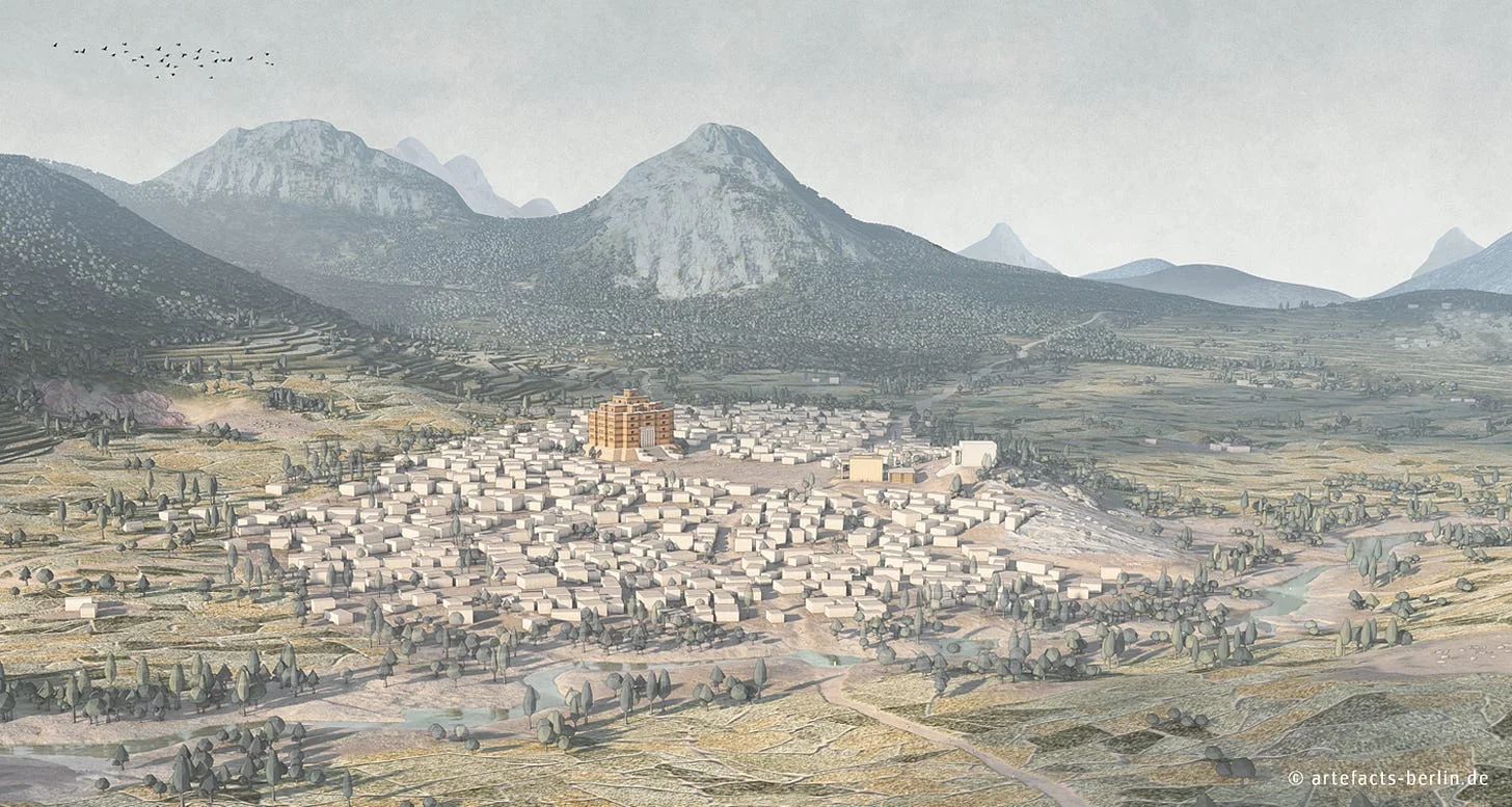 Scientific Visualisation of Yəḥa (Probably Capital Of DʿMT) During Its Peak in the First Millennium BC, By The German Archaeological Institute. Source