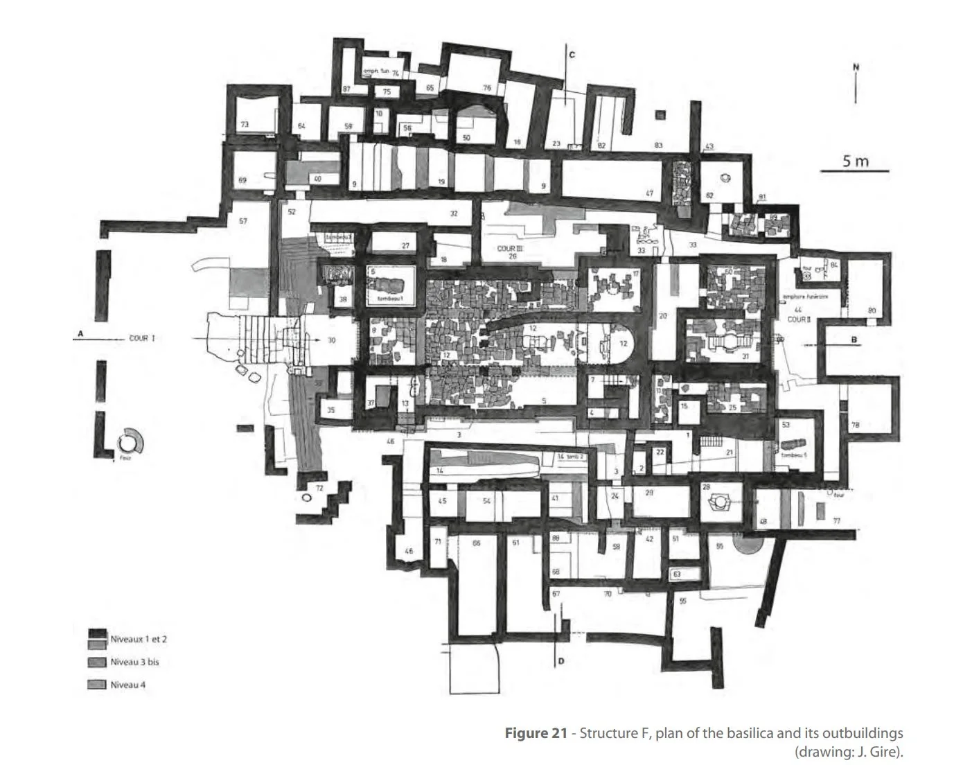 Structure F. Source: Matara: the Archaeological Investigation of a City of Ancient Eritrea , Figure 21.