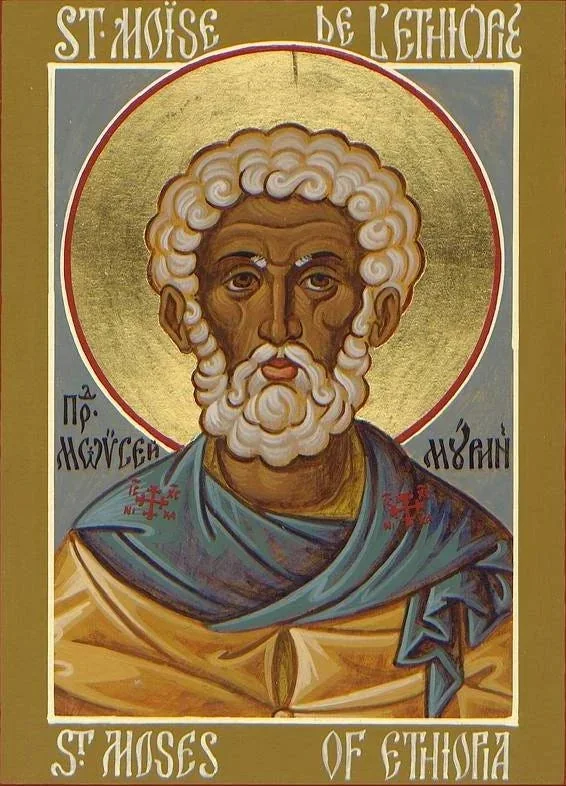 Painting Of Saint Moses. (Source)