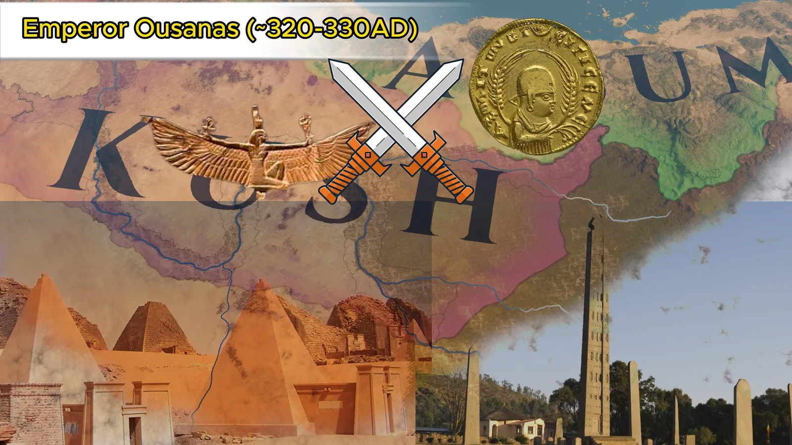 Aksumite Empire & Kushite Empire ~300AD. (Own Work)