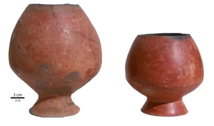 Vases Dating To Early Antiquity, Fragment Of Patterned Bowl, Early Atniquity Jugs, bronze knife & bronze hand
