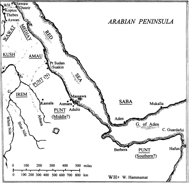 Punt (North - Bia Punt, Middle & South). Source: People of the Red Sea Proceedings of Red Sea Project II Held in the British Museum October 2004, pg 12.