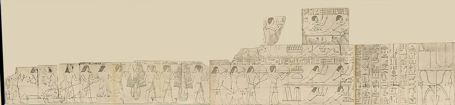 Puntites & Ancient Egyptians present the goods of Punt to Pharaoh Hatshepsut. Source: Discourse on the Historical and Contemporary Importance of Queen Hatshepsut’s Punt Expedition, page 28.