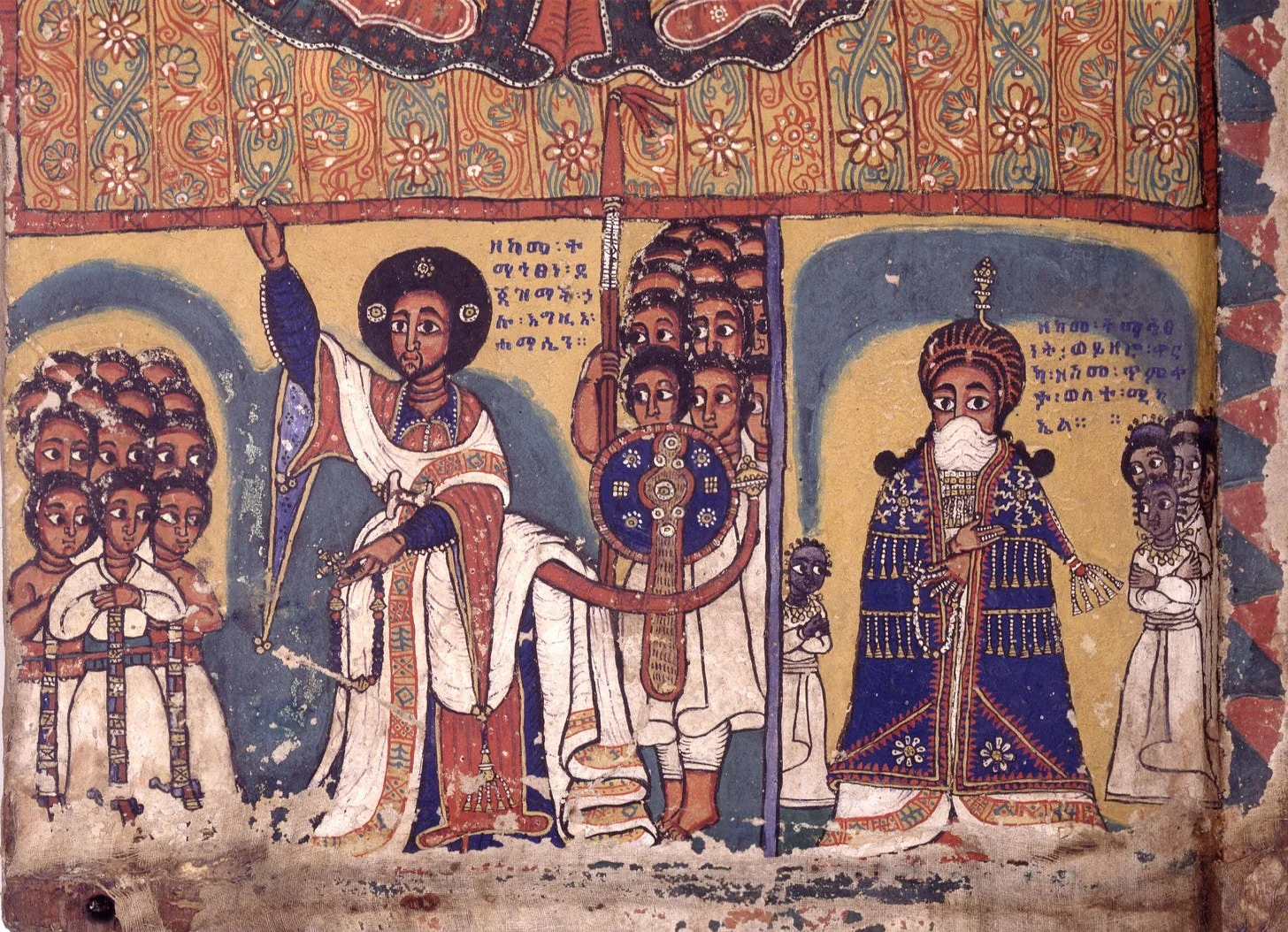 Däǧǧazmač Ḥaylu Täwäldä Mädhǝn & his wife Wäyzäro Warka. Source