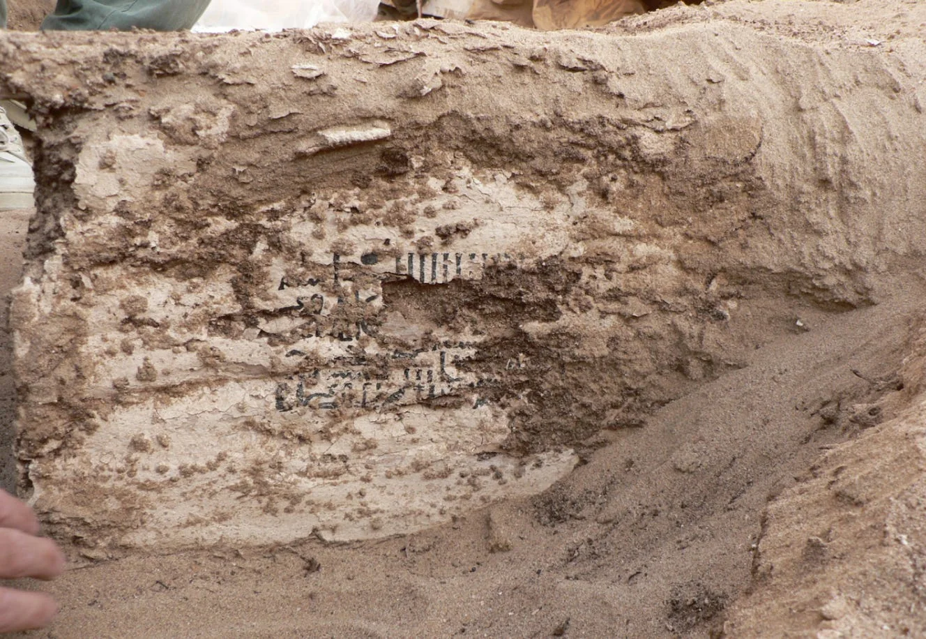 A wooden box discovered at Wadi Gawasis, dated to the reign of Amenemhat IV, bears an inscription mentioning Bia-Punt. Source: Bi3w Pwnt in the archaeological record Preliminary results and perspective of research, pg 88.