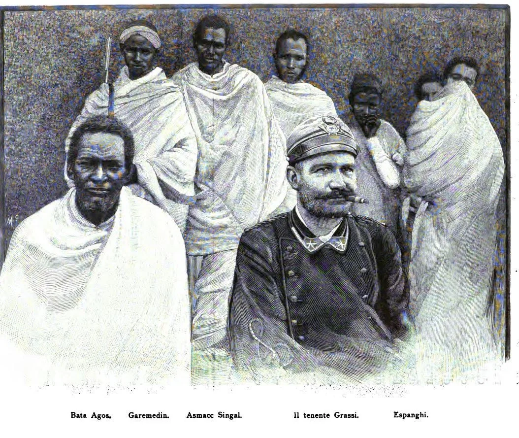Bahta Ḥagos & his retinue, including brother Sängäl.