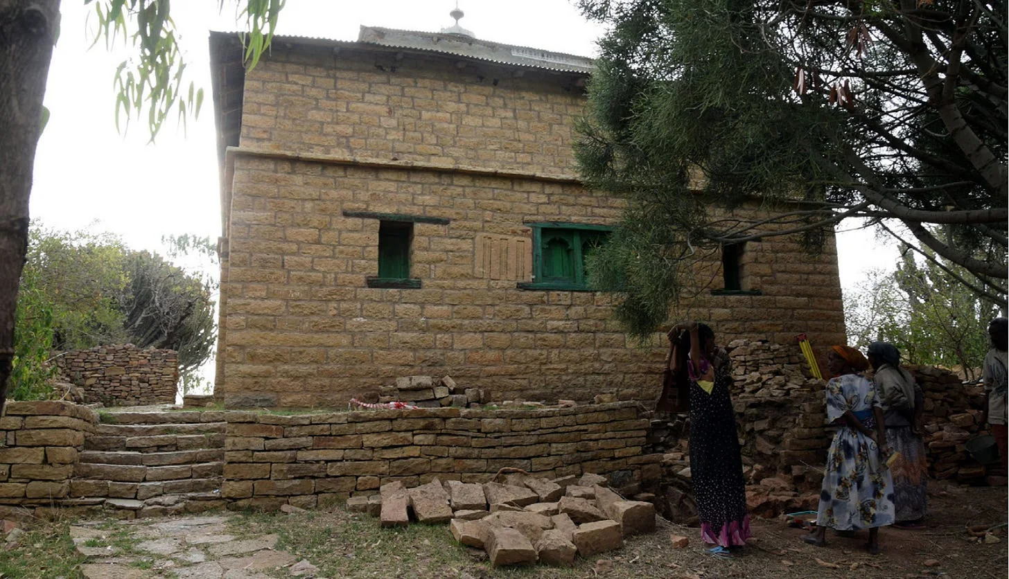 Church Of Abunä Gärima, at Addi Akaweh. Source: Addi Akaweh, Tigray, Ethiopia. Archaeological rescue excavations at the site of Abunä Gärima in Wuqro (Tigray, Ethiopia). Season 2017, pg 21.