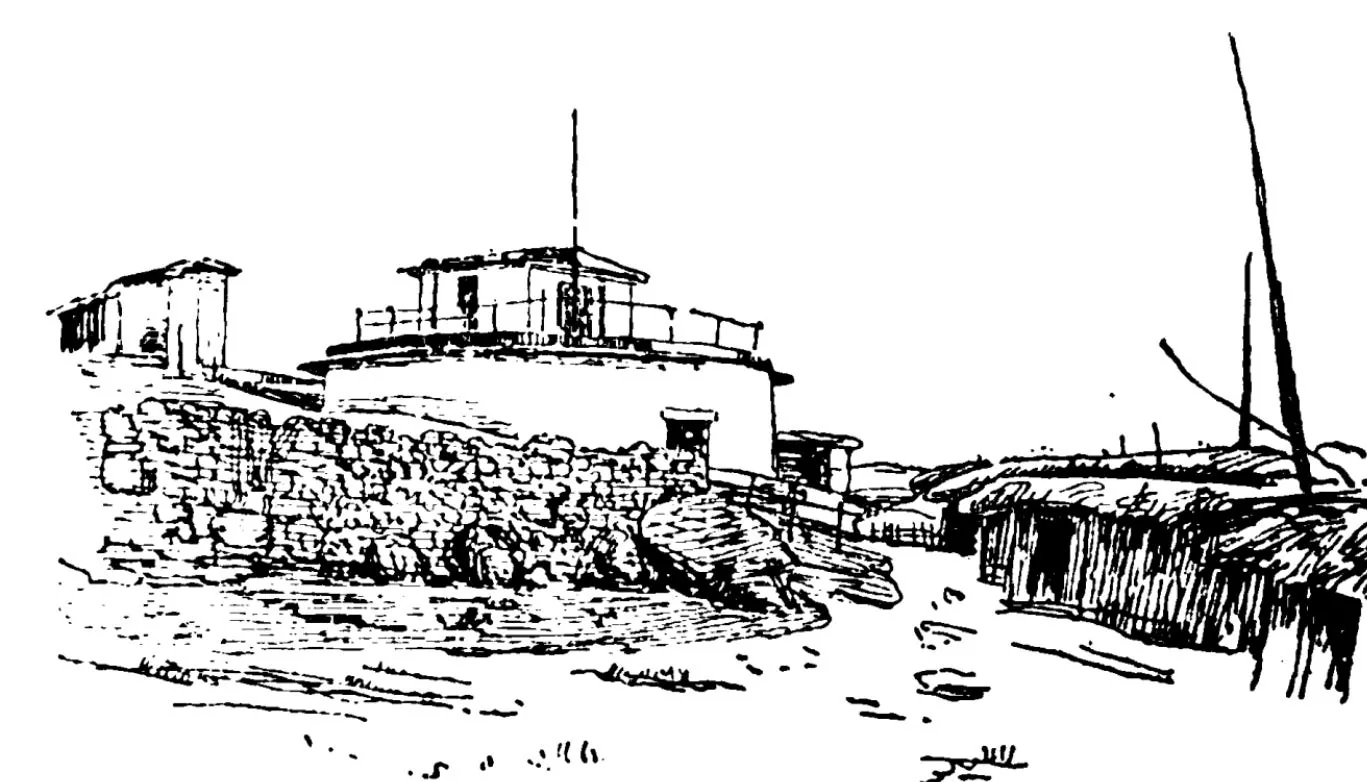 Giovanni Sanguinetti’s home at Säğänäyti. Source: LA GUERRA IN AFRICA by Vico Mantegazza, pg 256
