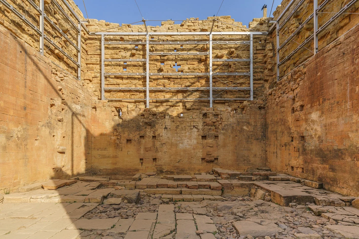 Inside the Yeha Temple. Source