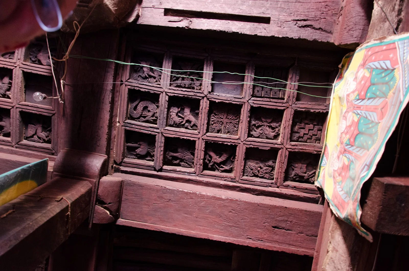 Wood Carvings On The Ceilings Of Enda Abba Aregawi Church. Source