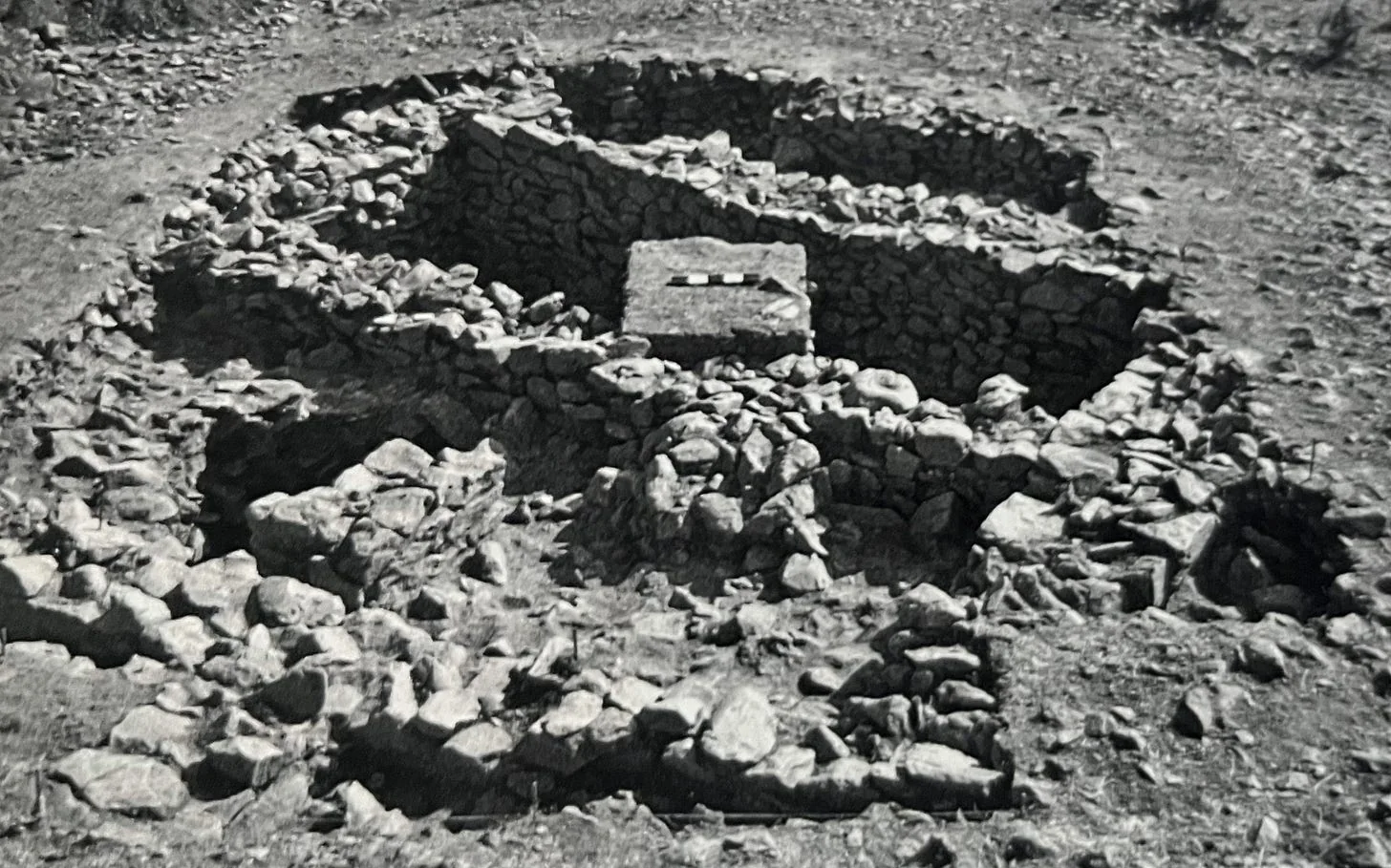 The Stone Walls found at the Sembel Site. (Source: The Archeology Of Ancient Eritrea: pg 123)