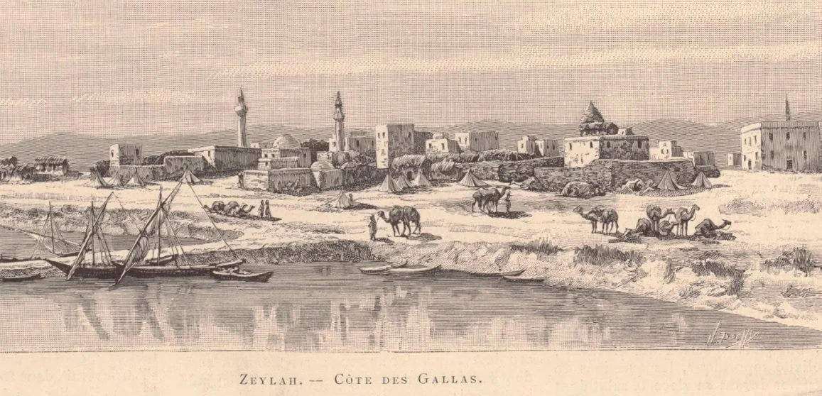 19th-century engraving of Zeila. Source