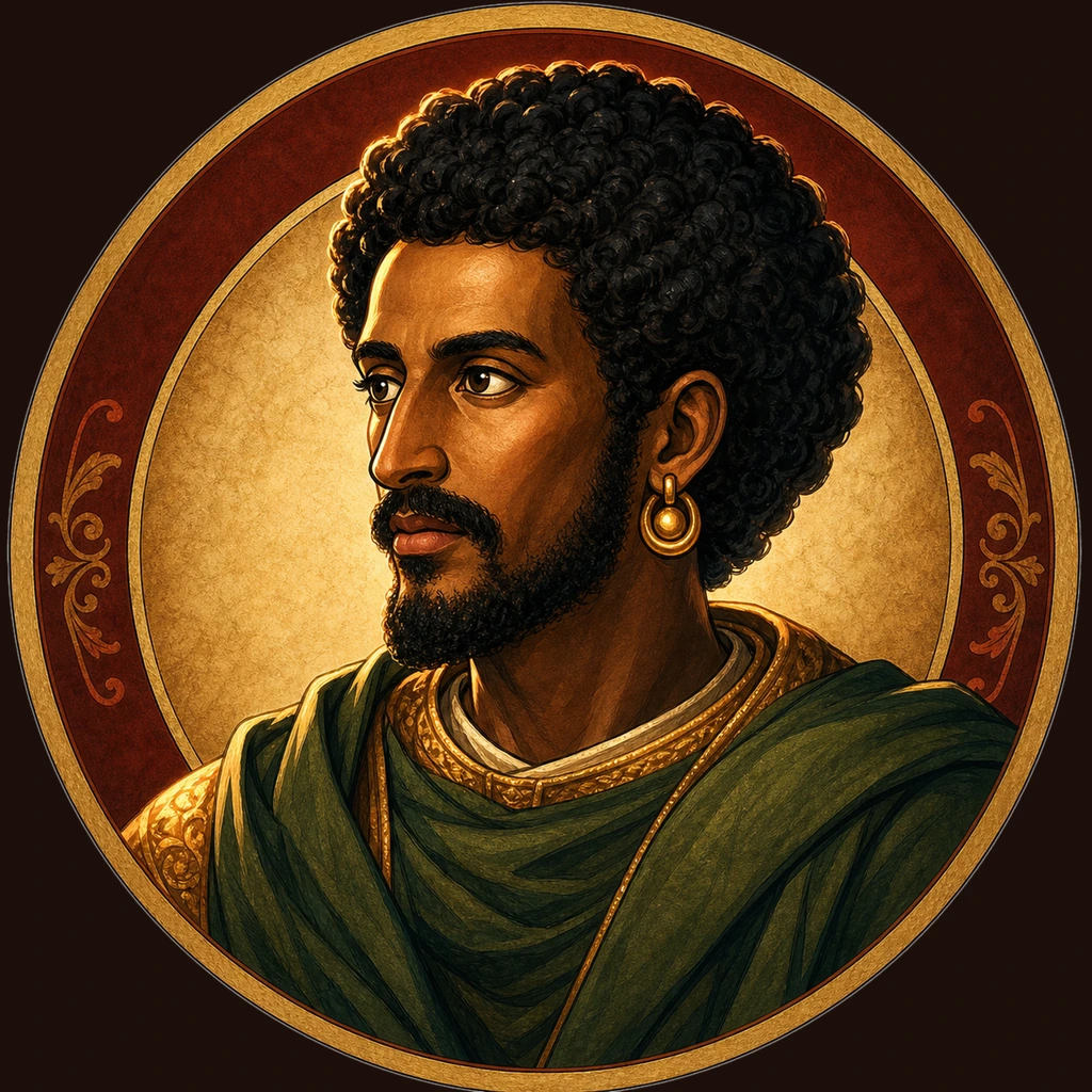 Stylized game portrait of Lebna Dengel