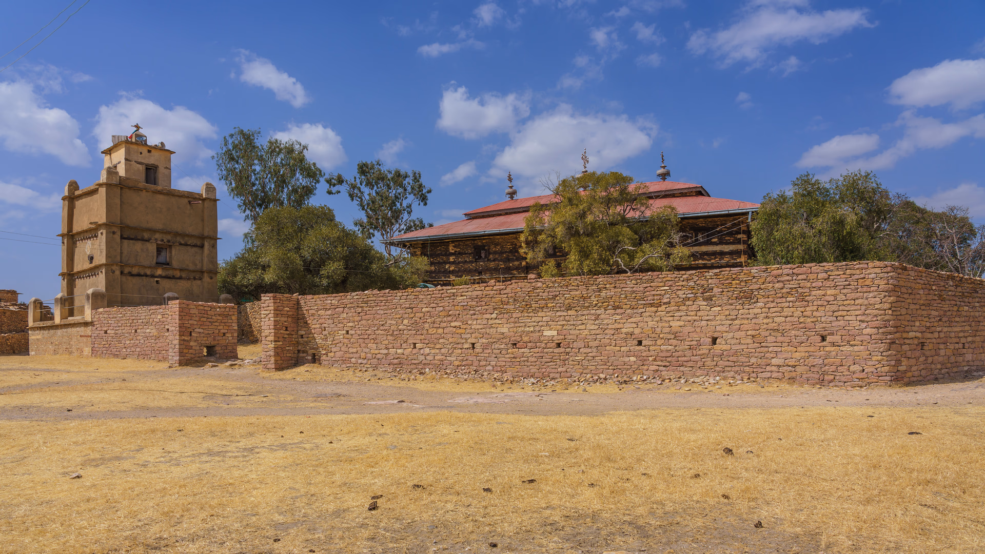 The great church of Däbrä Dammo within its dry-stone monastic compound
