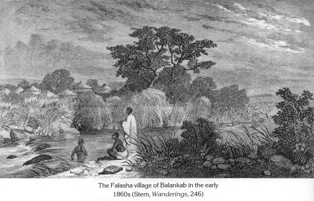 The Falasha village of Balankab in the early 1860s (Stern, Wanderings, 246)