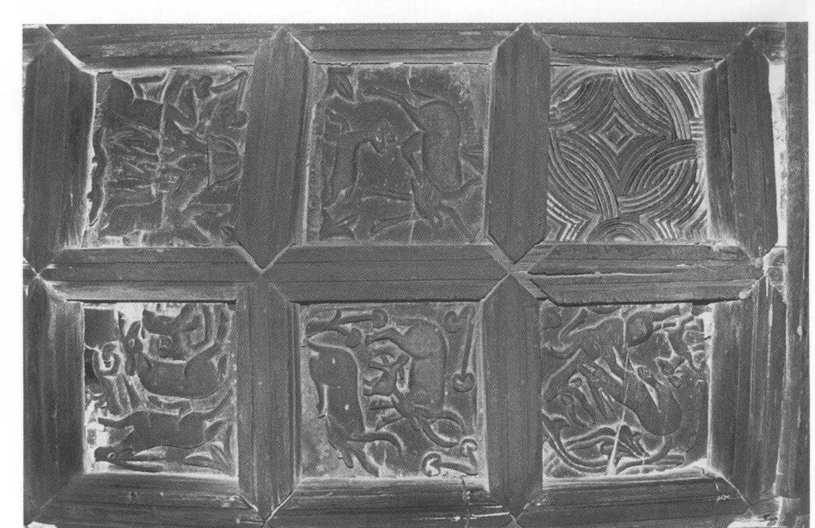 TOP 75 Debra Damo, part of the large church’s vestibule ceiling, 1993. Each panel is approximately 290 mm square.
