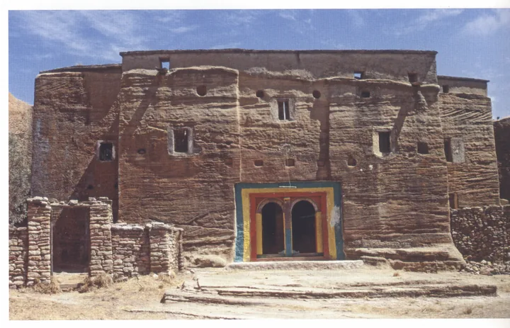 135 Mika’el Amba, the west façade, showing late twentieth-century alterations to the doorway, 2006.
