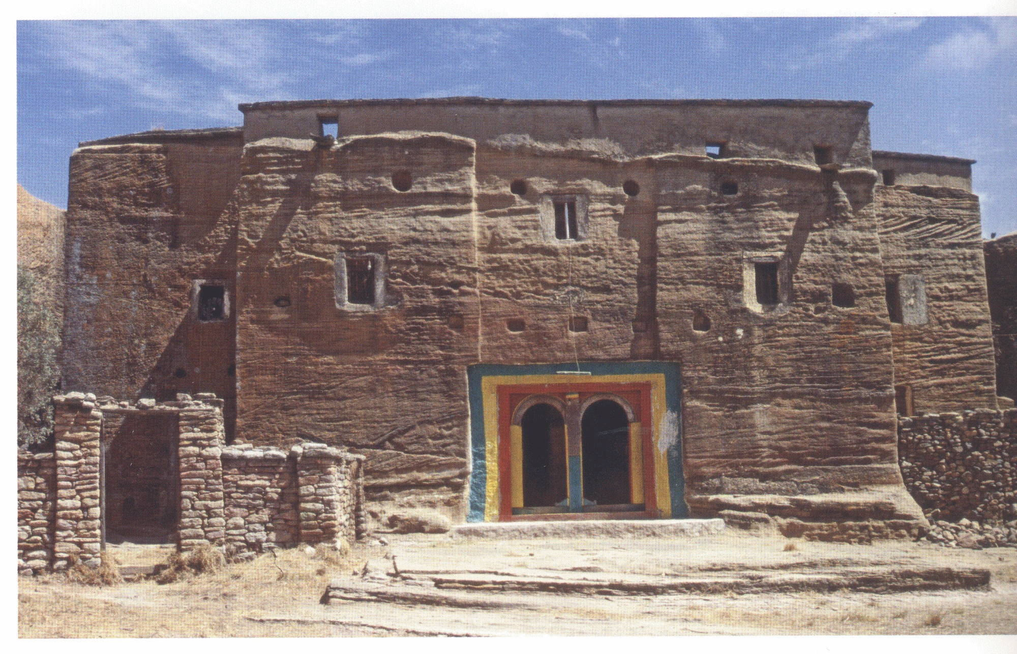 135 Mika’el Amba, the west façade, showing late twentieth-century alterations to the doorway, 2006.