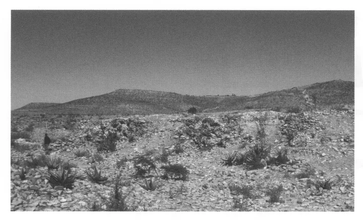 60 Agula, view from the southwest of the ruins of Enda Tcherqos, 2006.