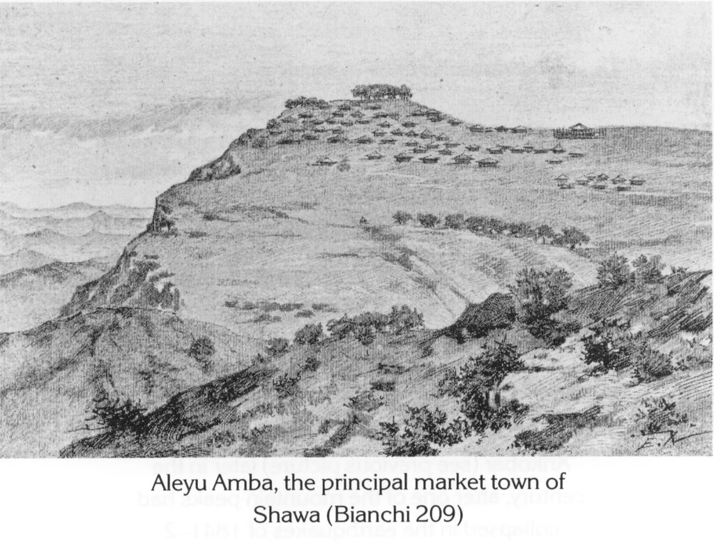 Aleyu Amba, the principal market town of Shawa (Bianchi 209)