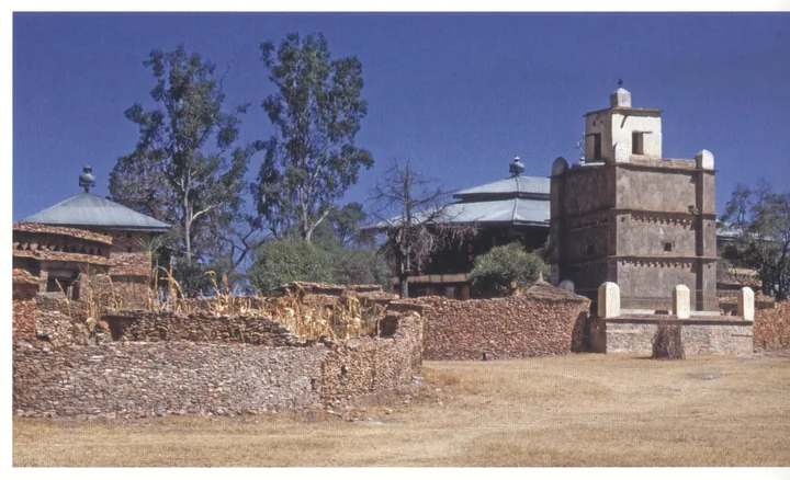 69 Debra Damo, view of the main church and tower from the southwest, 1993. The tower has undergone considerable alteration since it was recorded by the Deutsche Aksum-Expedition in 1906 (cf. Littmann et al. 1913, 2: Abb. 343).