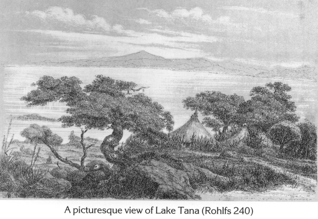 A picturesque view of Lake Tana (Rohlfs 240)
