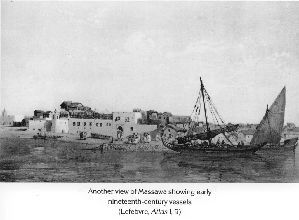 Another view of Massawa showing early nineteenth-century vessels (Lefebvre, Atlas I, 9)