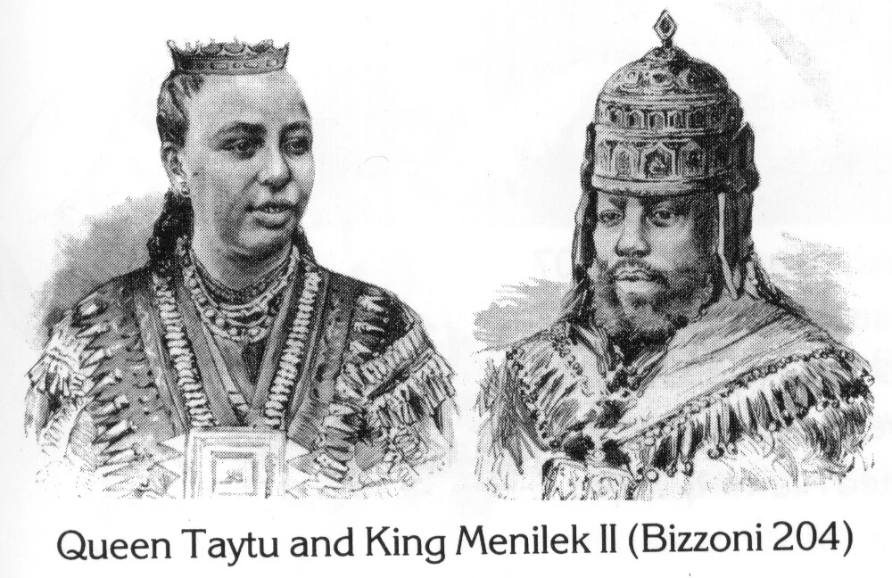 Queen Taytu and King Menelik II (Bizzoni 204)