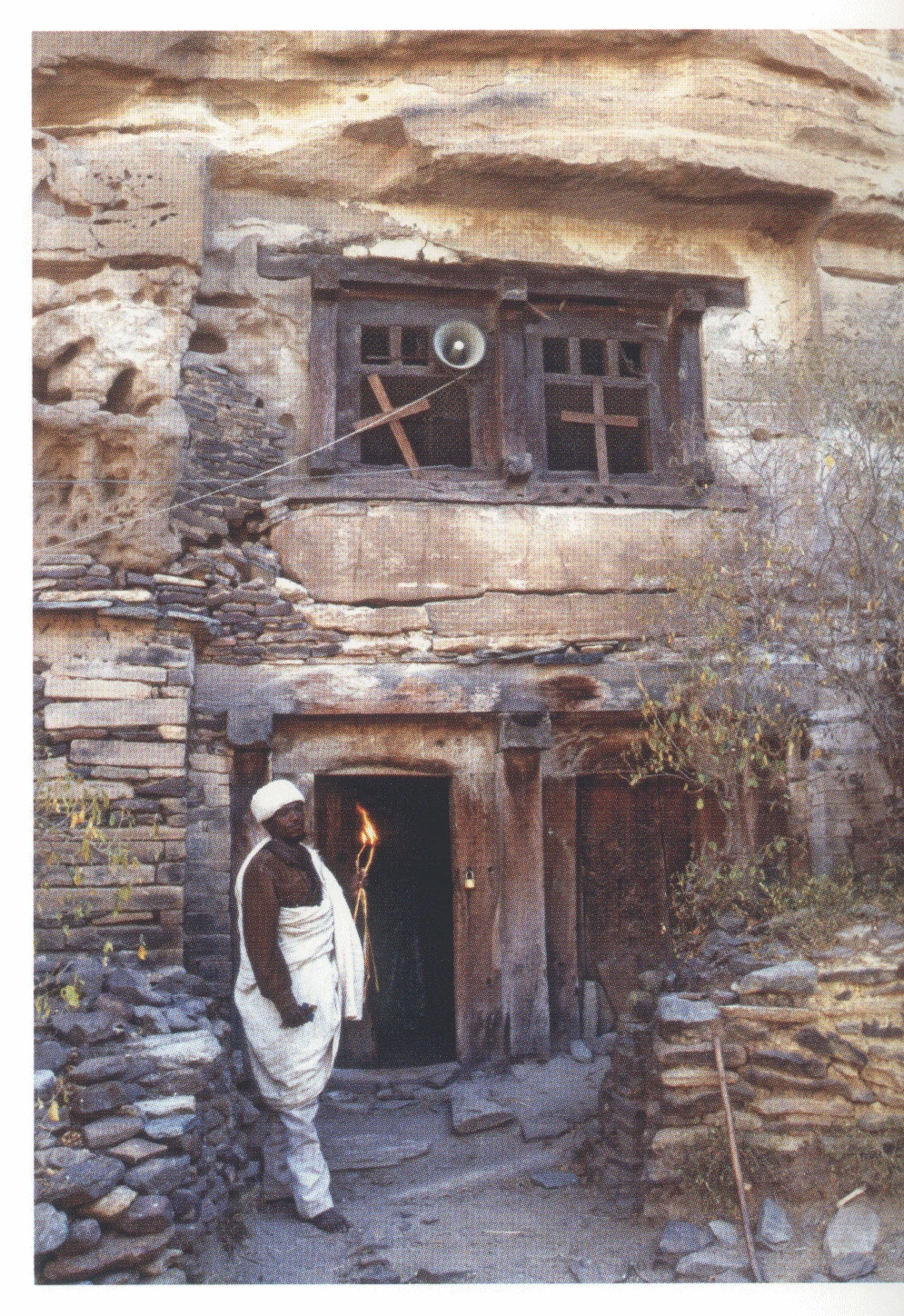 140 Yohannes Metmek Gazien, the west façade, 2006. This is the church’s only external manifestation.