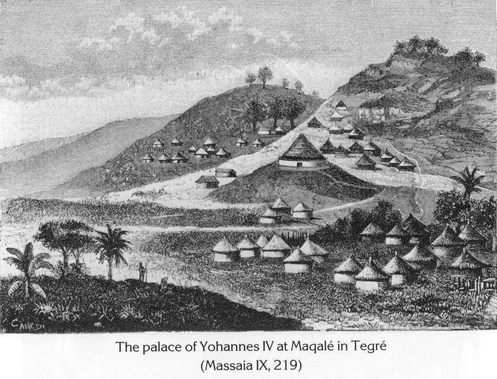 The palace of Yohannes IV at Maqalé in Tegré
(Massaia IX, 219)