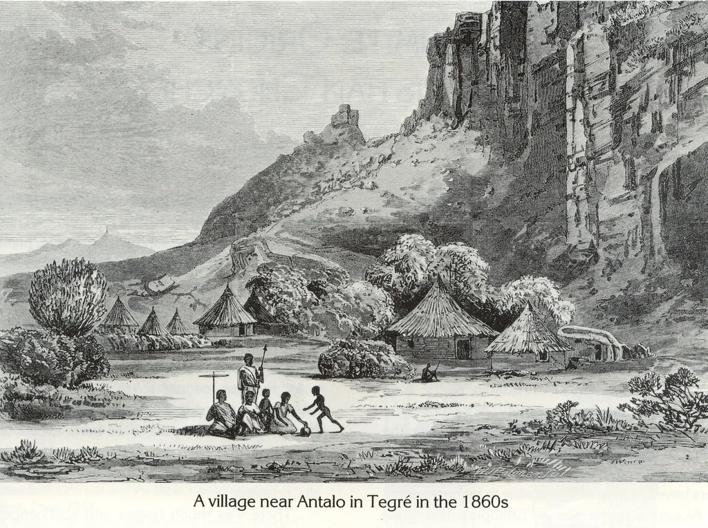 A village near Antalo in Tegré in the 1860s