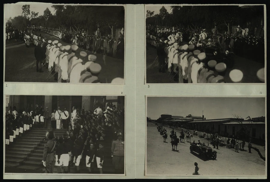 Asmara. Visita del Duca degli Abruzzi (mercato, chiesa copta) e accampamento di Sulsul. 1927