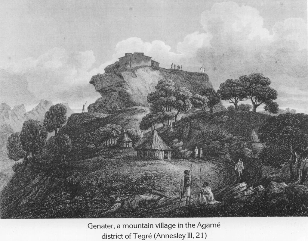 Genater, a mountain village in the Agamé district of Tegré (Annesley III, 21)