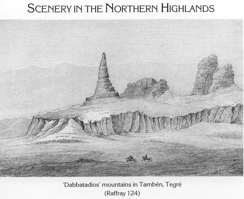 'Dabbatadios' mountains in Tambén, Tegré (Raffray 124)