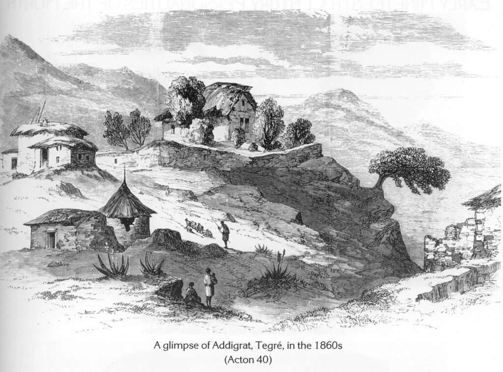 A glimpse of Addigrat, Tegré, in the 1860s