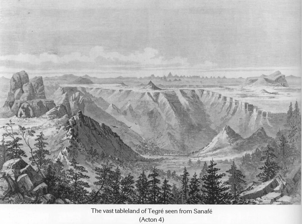 The vast tableland of Tegré seen from Sanafé
(Acton 4)