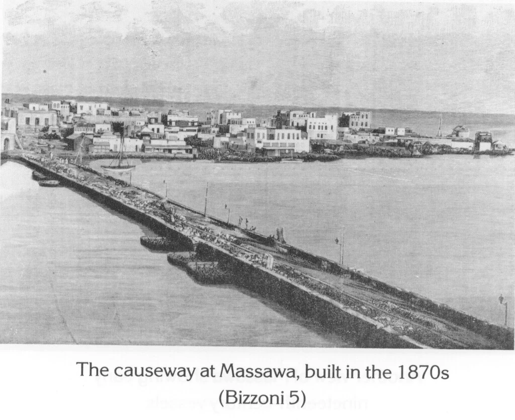 The causeway at Massawa, built in the 1870s (Bizzoni 5)