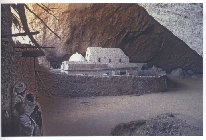110 Makina Madhane Alem, general view of the church within the cave, from the north-northeast, 2006.
