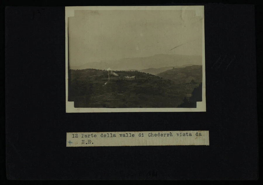 Parte della valle di Ghederrà vista da N.E.
