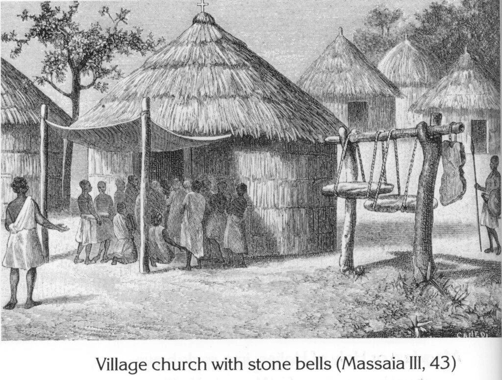 Village church with stone bells (Massaia III, 43)